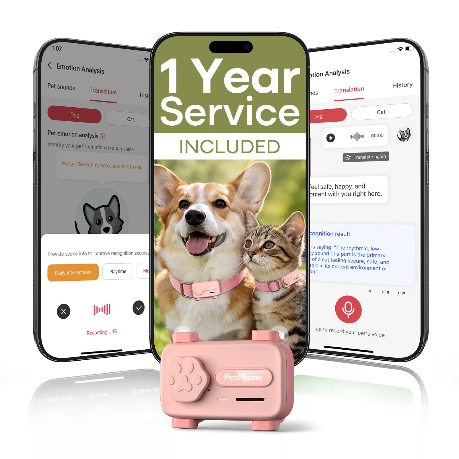 AI-Powered Pet Smartphone with Emotion Detection and Chat