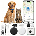 2026 Upgraded Pet GPS Tracker, 2 Pack, for Dogs, Cats & Small Animals, No Monthly Fee, IPX6 Waterproof, Works with Apple Find My & Google Find Hub, 365-Day Battery Life, Compatible with iOS & Android