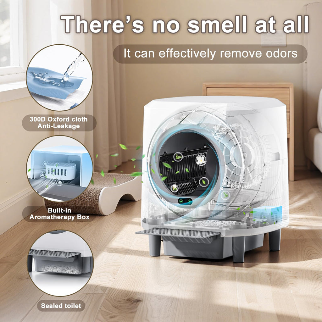 Ellenpent Automatic Self-Cleaning Cat Litter Box