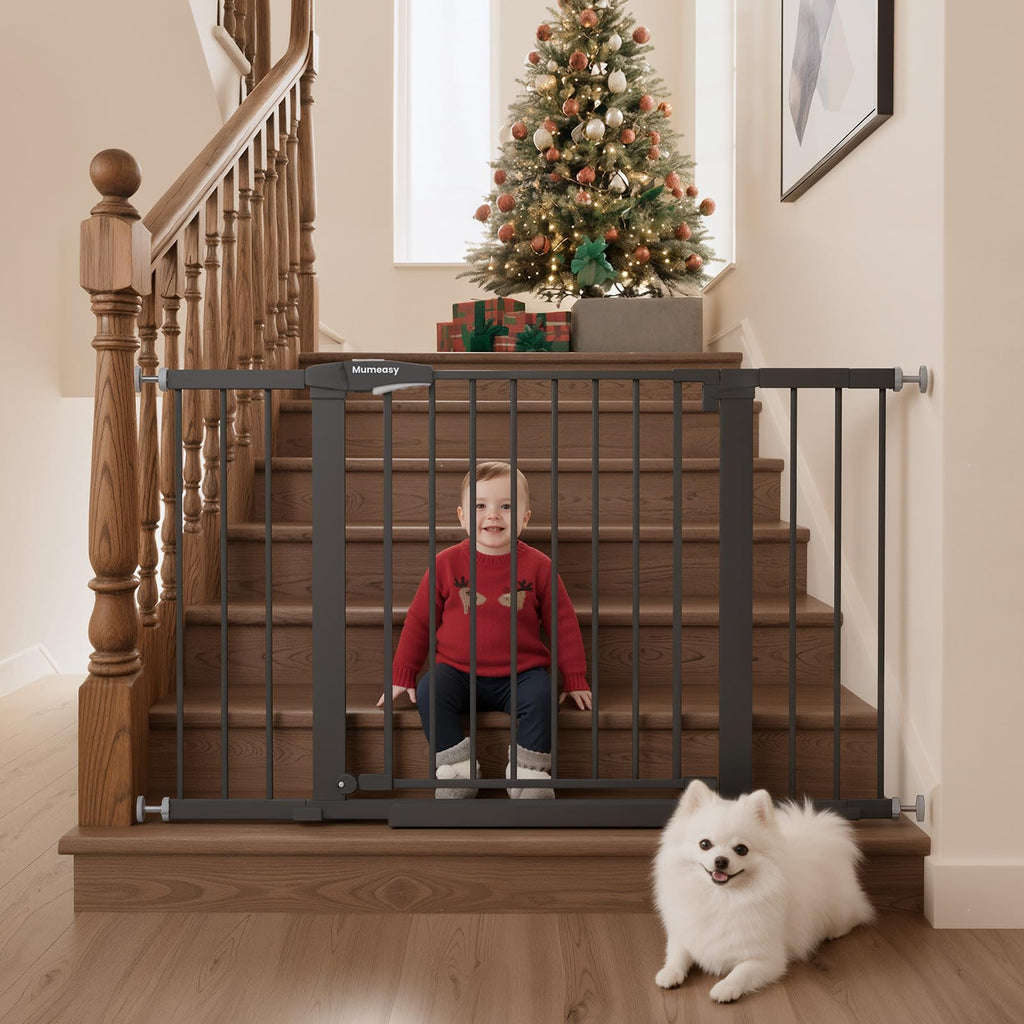Mumeasy 36-Inch Extra-Tall Pet Safety Gate for Doorways