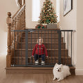 Mumeasy 36-Inch Extra-Tall Pet Safety Gate for Doorways