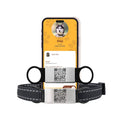 Smart Slide-On QR Code Pet Tag – Silent Dog & Cat ID Tag with Laser Engraving – Stainless Steel & Silicone – No App Needed – Custom Pet Profile – Fits Most Collars