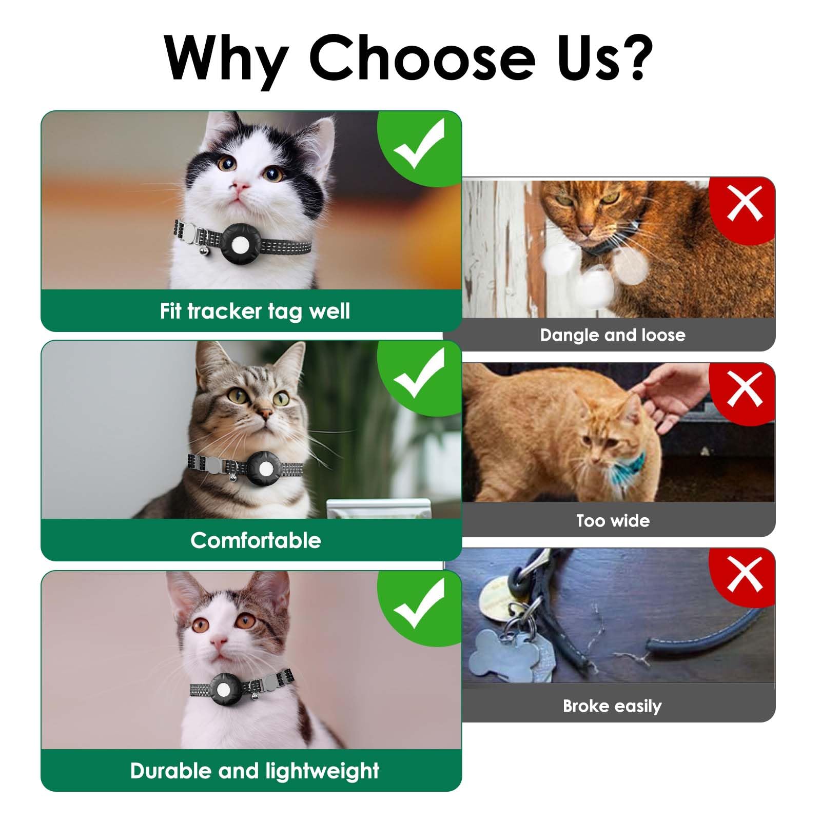Cat Tracker with Cat Tracker Collar, Mini GPS Tracker