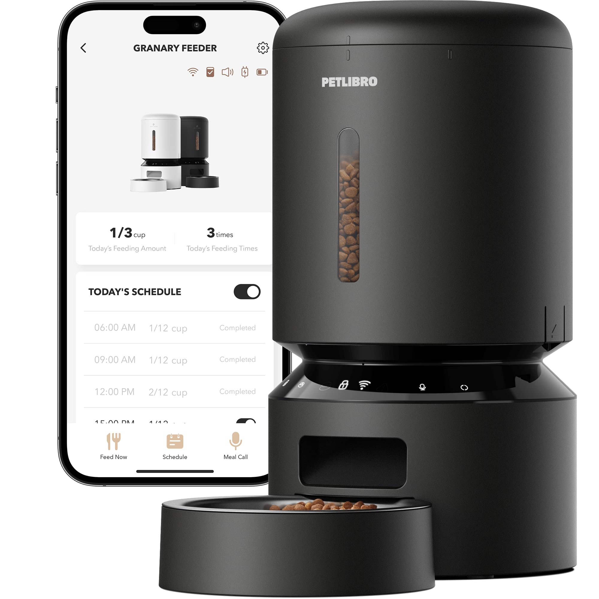 PETLIBRO 5L WiFi Automatic Pet Feeder with Low-Food Alert