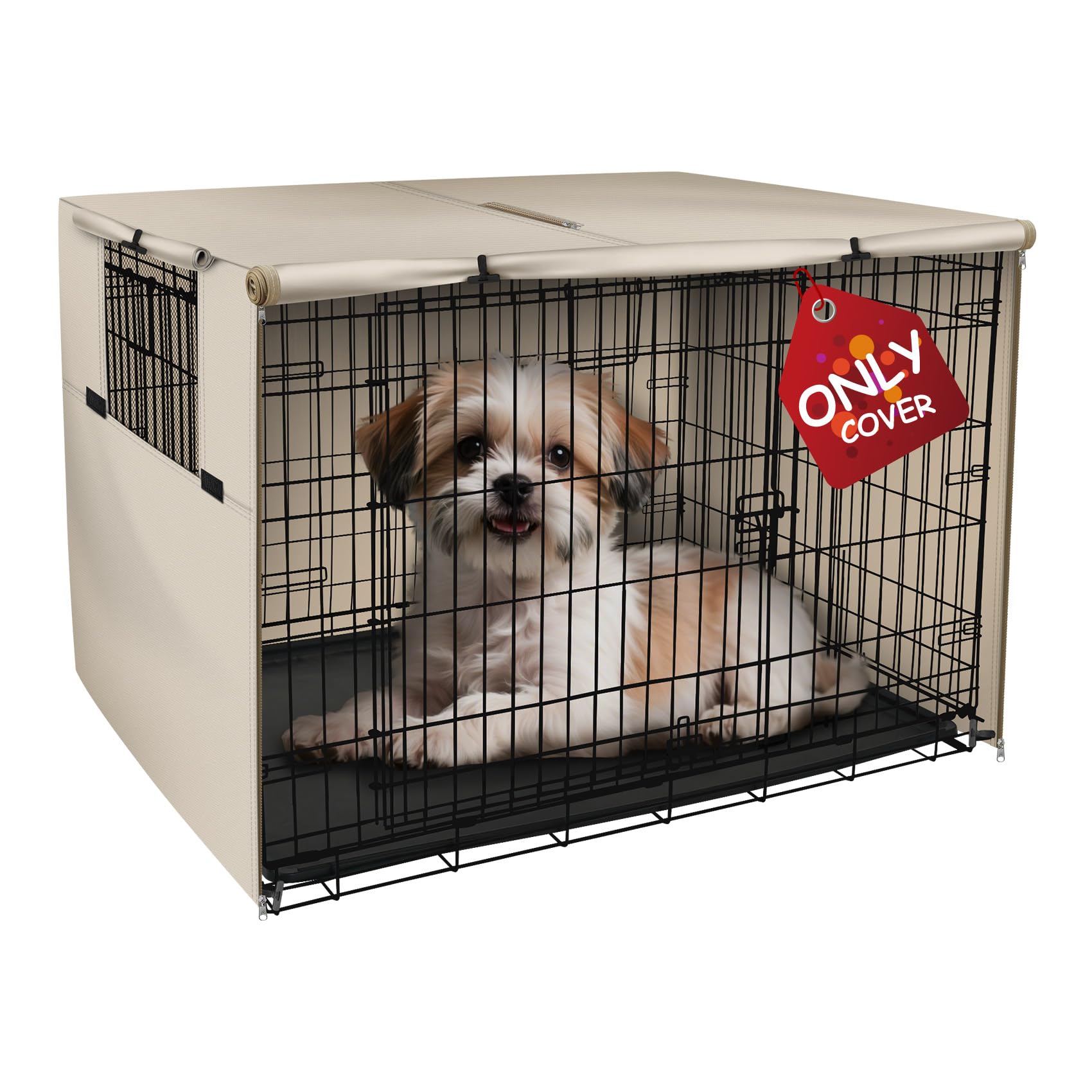 Explore Land Heavy-Duty Dog Crate Cover for Wire Kennels