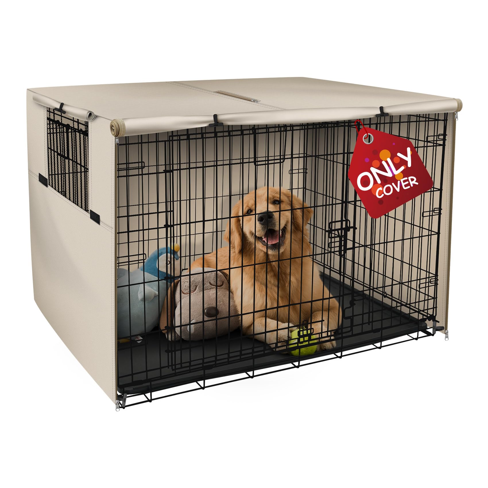 Explore Land Heavy-Duty Dog Crate Cover for Wire Kennels
