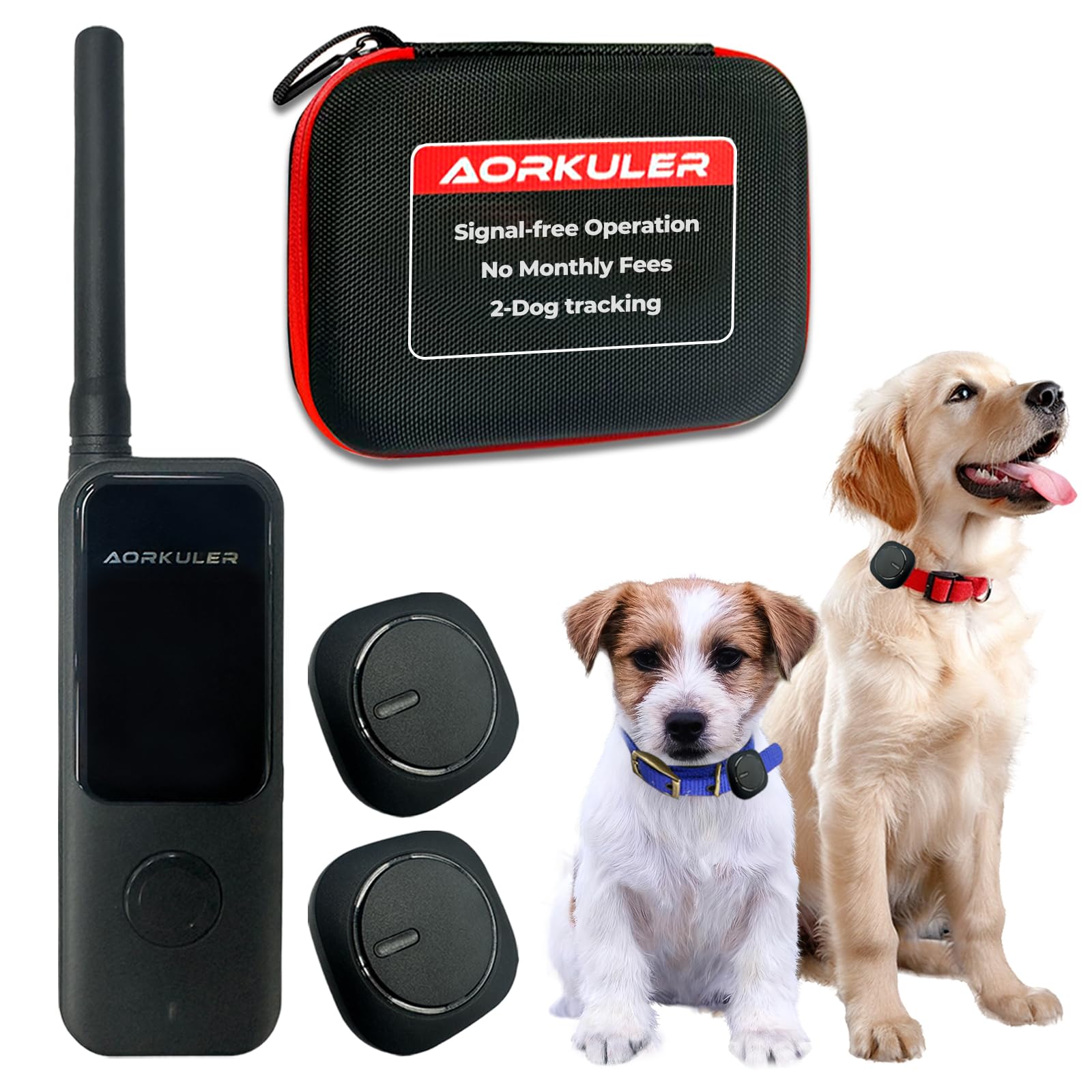 Long-Range Off-Grid GPS Dog Tracker for Two Dogs