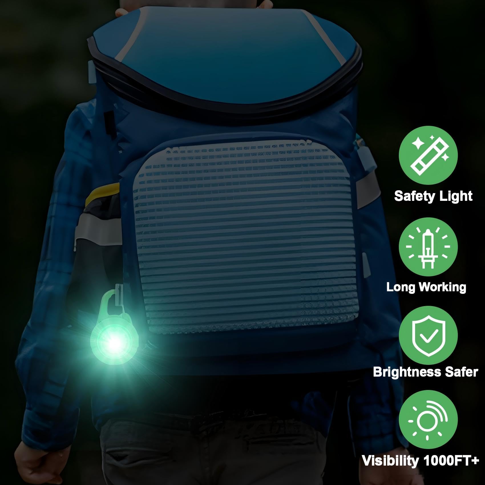 Sumree 2-Pack Rechargeable LED Dog Collar Safety Lights