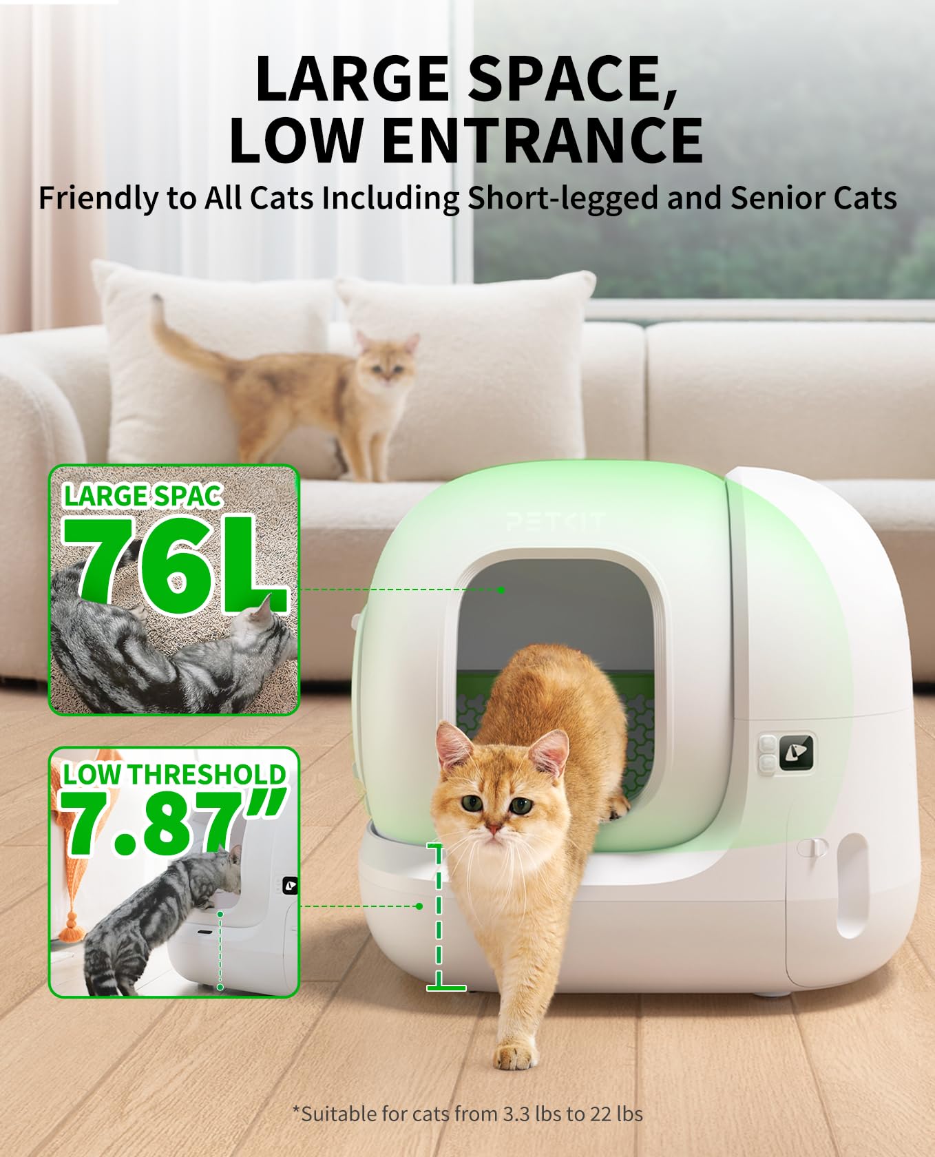 PETKIT App-Controlled Self-Cleaning Cat Litter Box