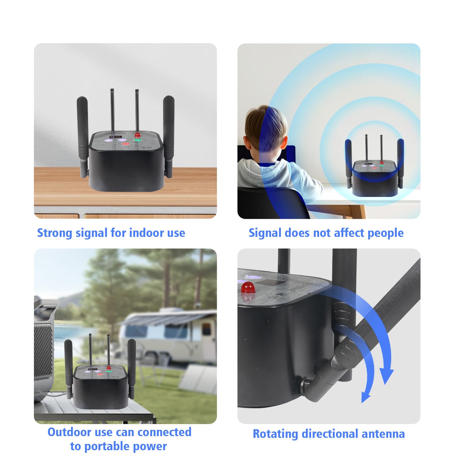 Smart Wireless Dog Fence with Rechargeable Receiver