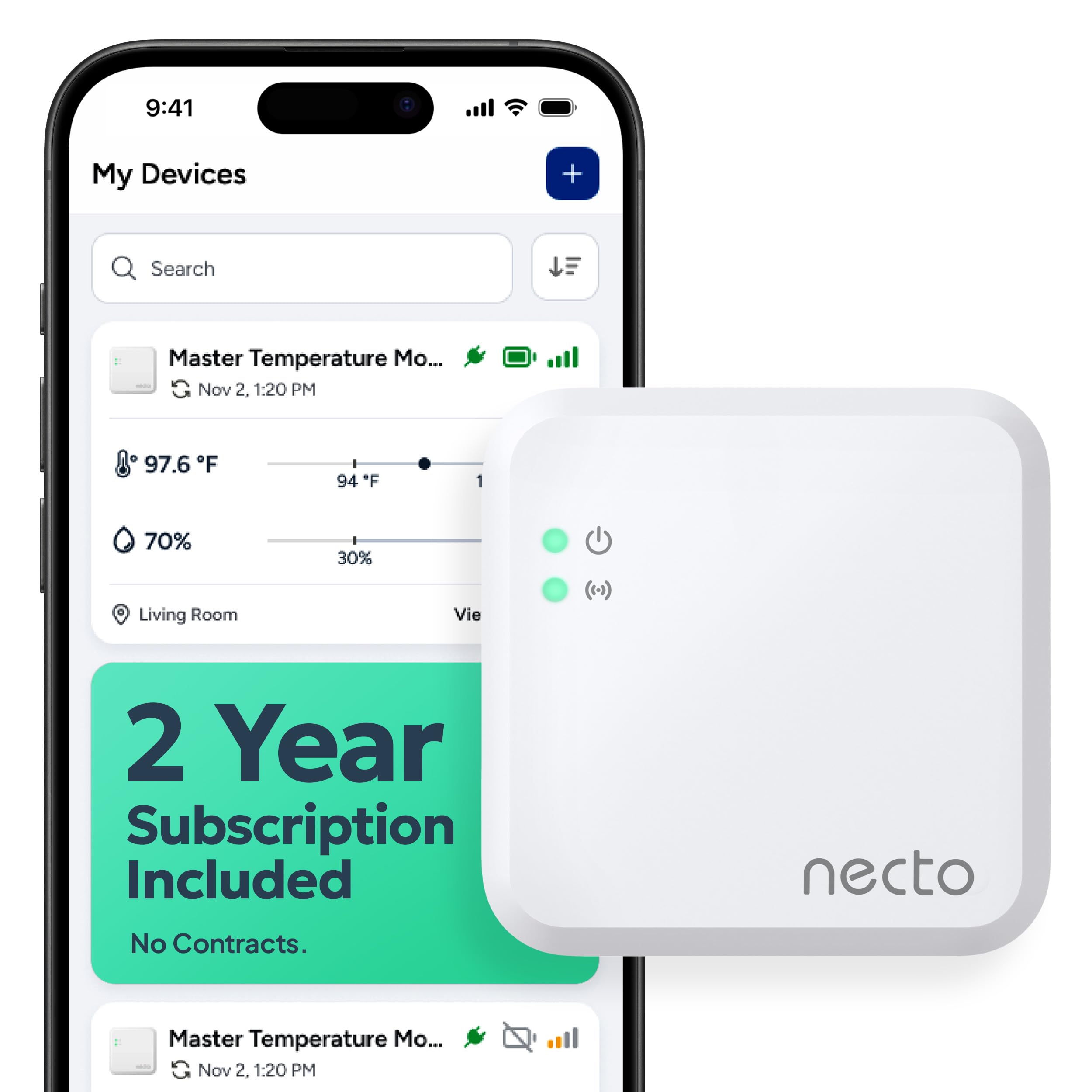 Necto Cellular RV Pet Temperature and Power Outage Monitor