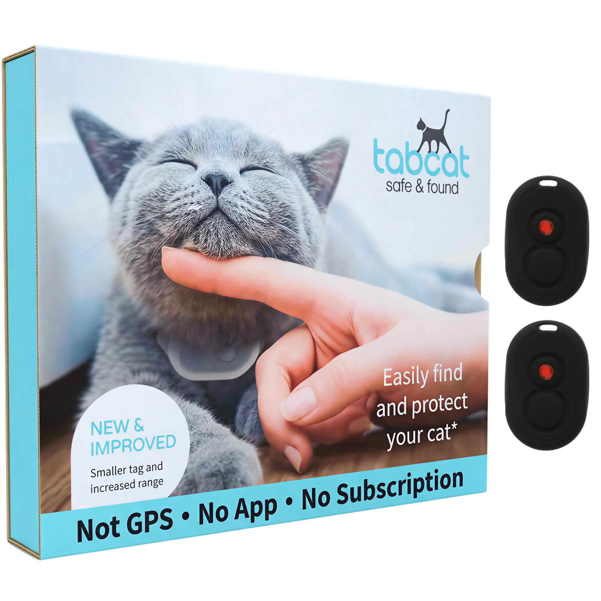 Tabcat V2 Cat Tracker with 2 Lightweight Homing Tags