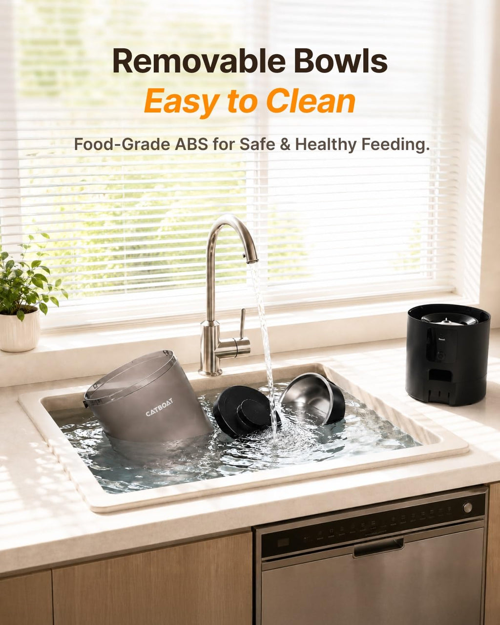 CATBOAT Automatic cat Feeder with 2 Cameras