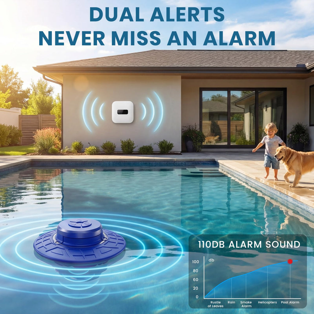 110dB IP68 Floating Pool Safety Alarm for Pets