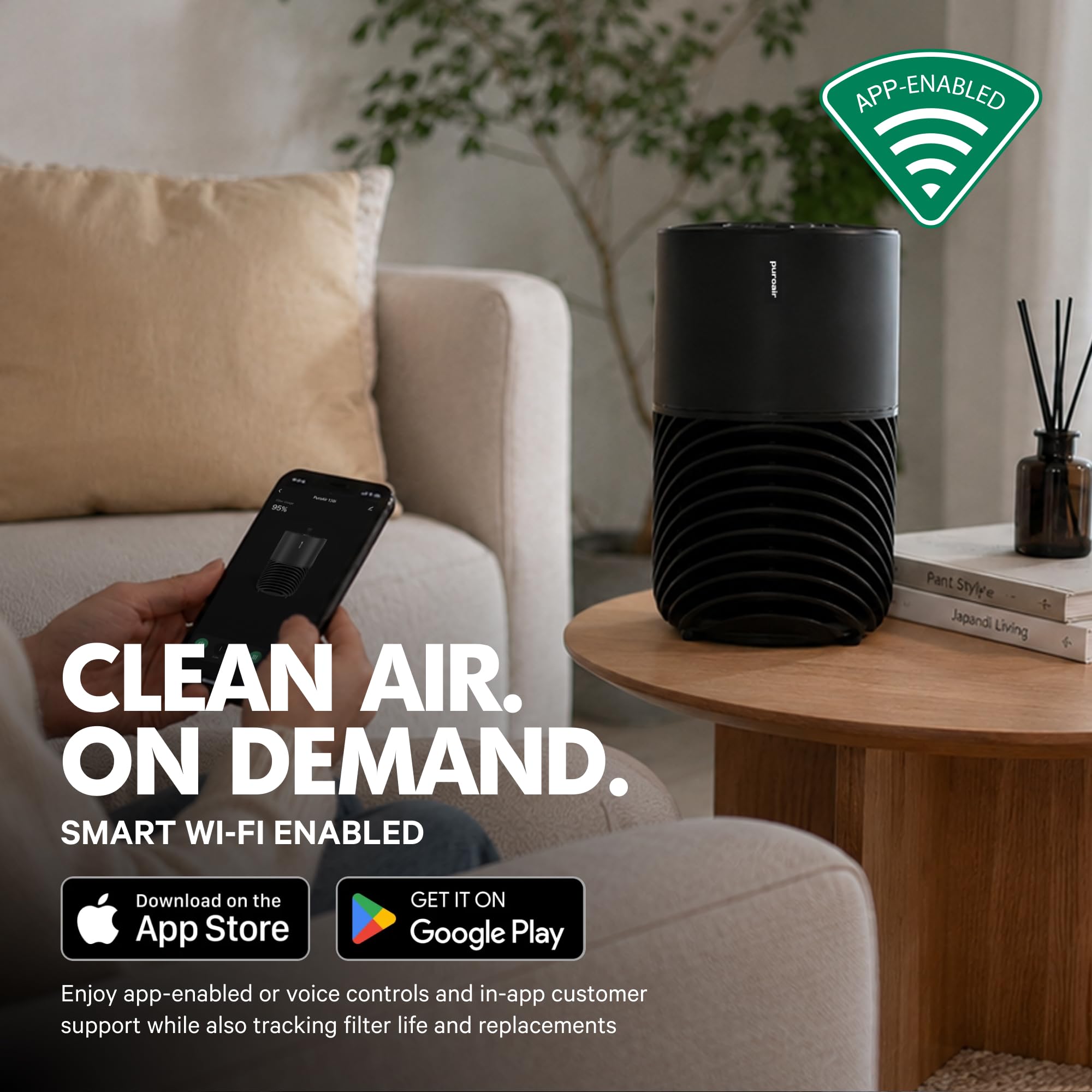 PuroAir HEPA Air Purifier for Large Rooms and Bedrooms