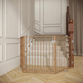 No Pawblems 30-Inch Freestanding Dog Gate with Door