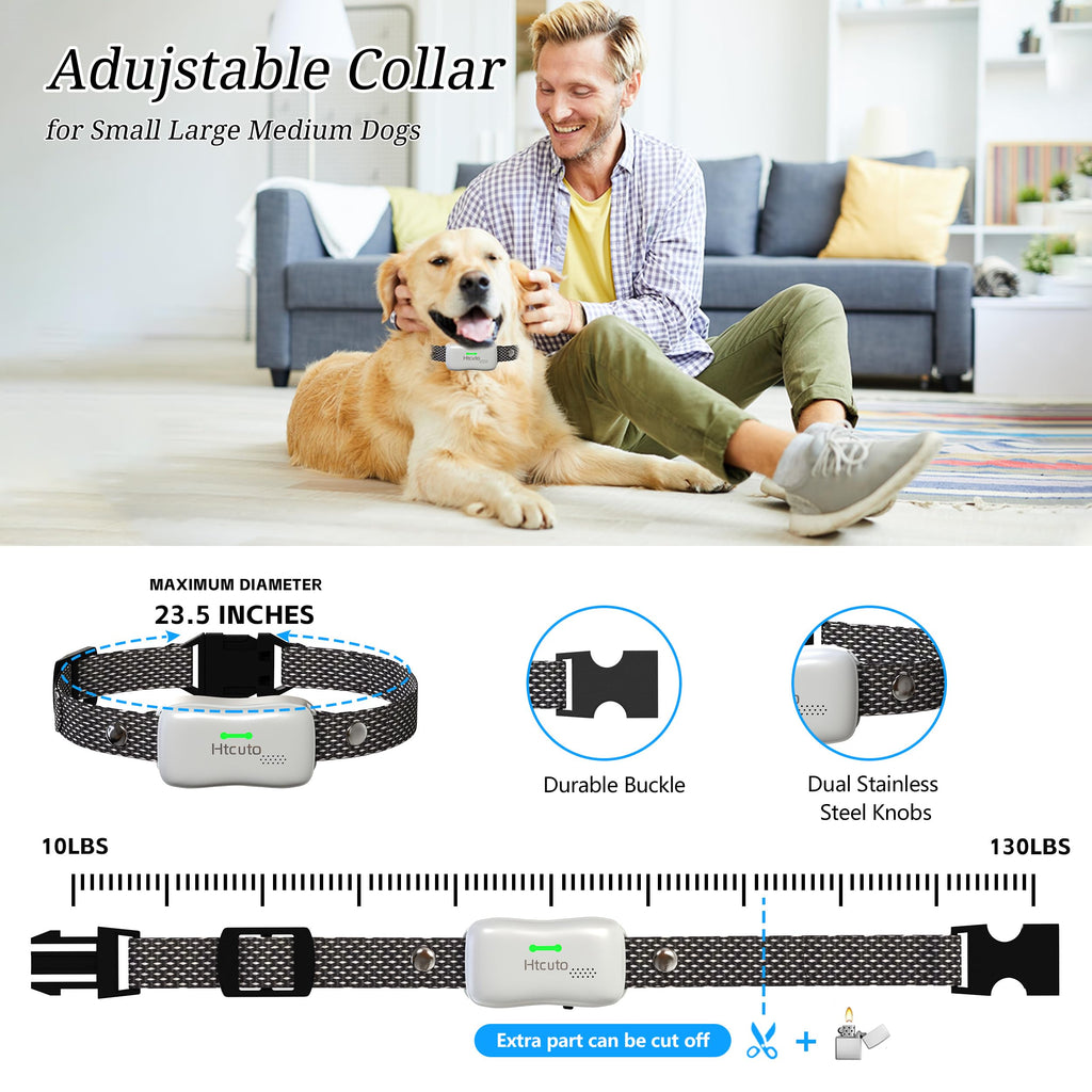 Htcuto Wireless Dog Fence and Ultrasonic Training Collar