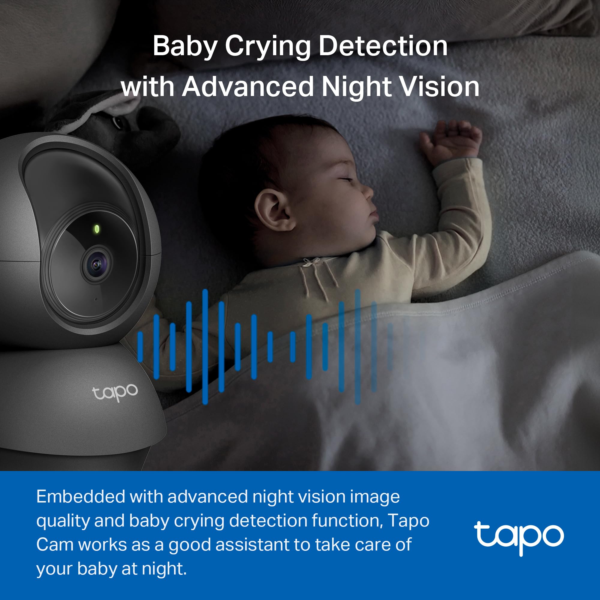 TP-Link Tapo Pan/Tilt Security Camera for Baby Monitor
