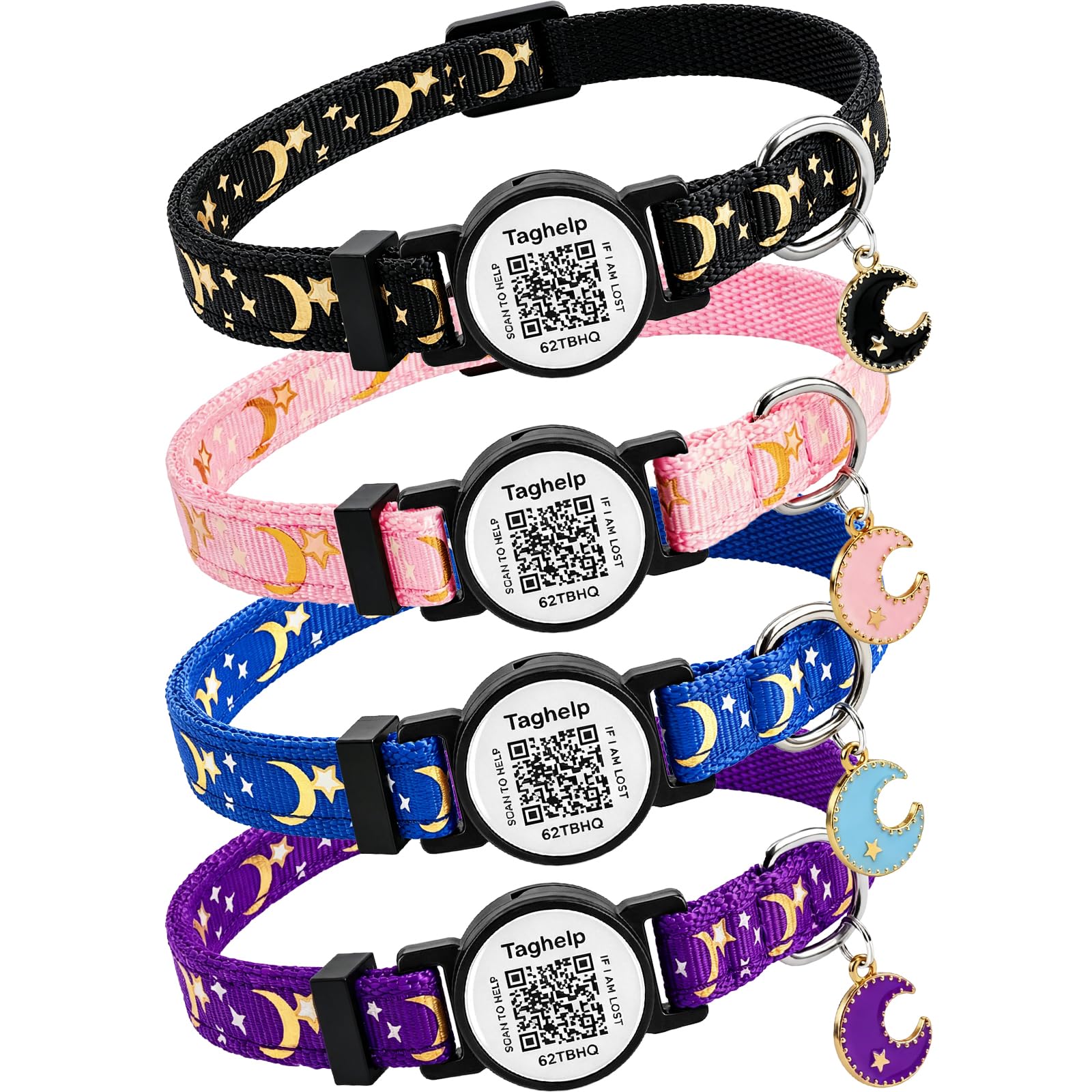 2-Pack Adjustable Cat Collars for Everyday Wear