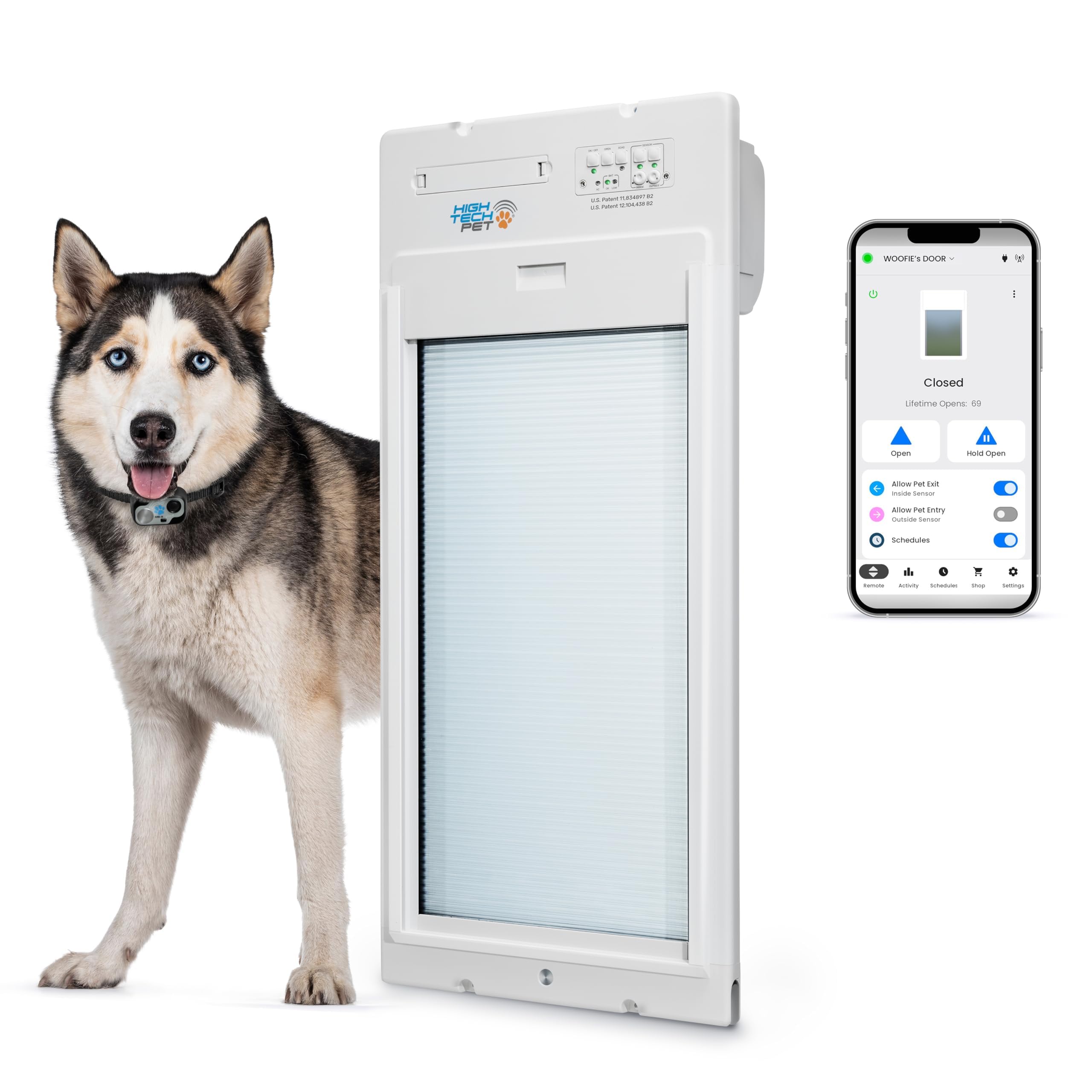 Power Pet WiFi Roll-Up Automatic Door for Dogs and Cats