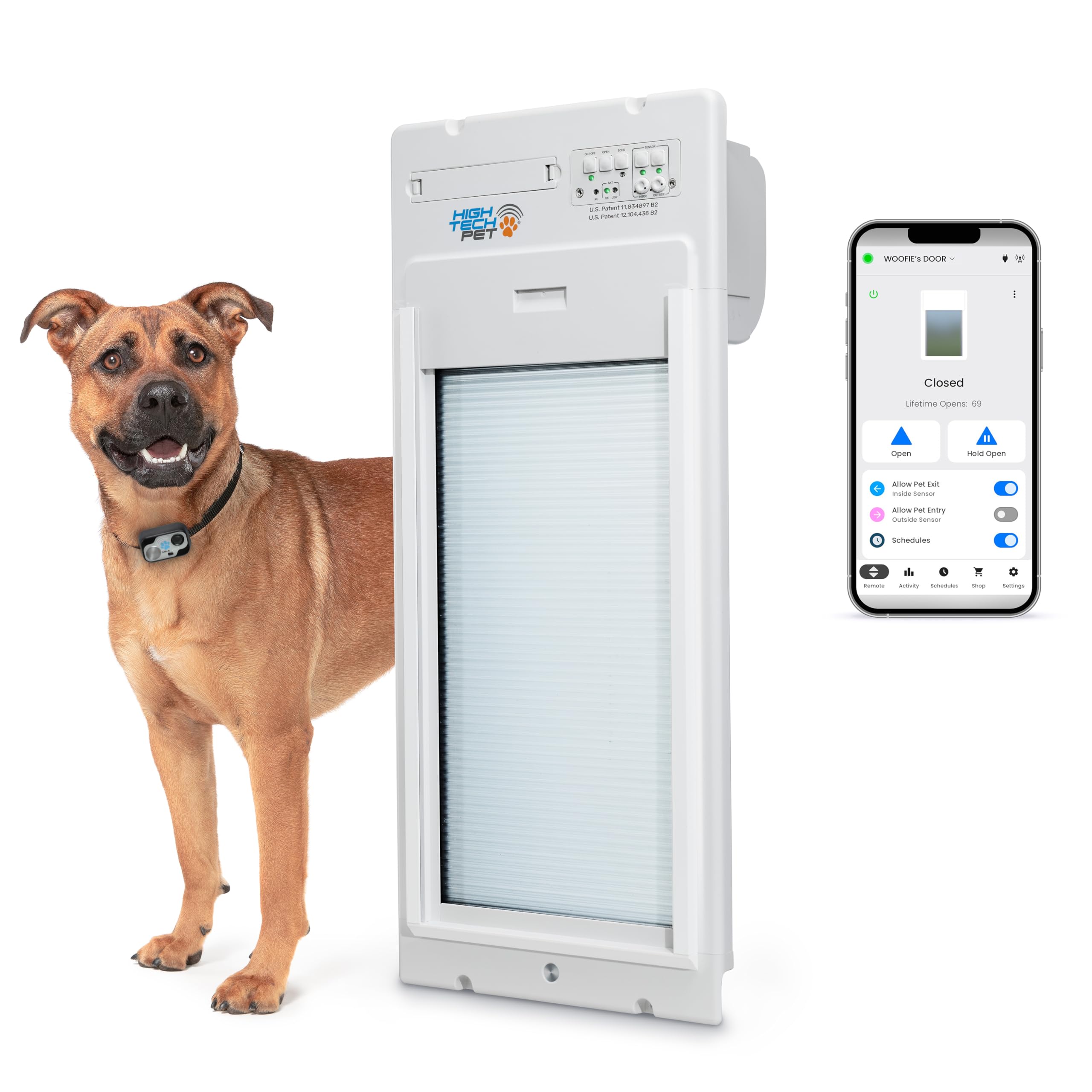 Power Pet WiFi Roll-Up Automatic Door for Dogs and Cats