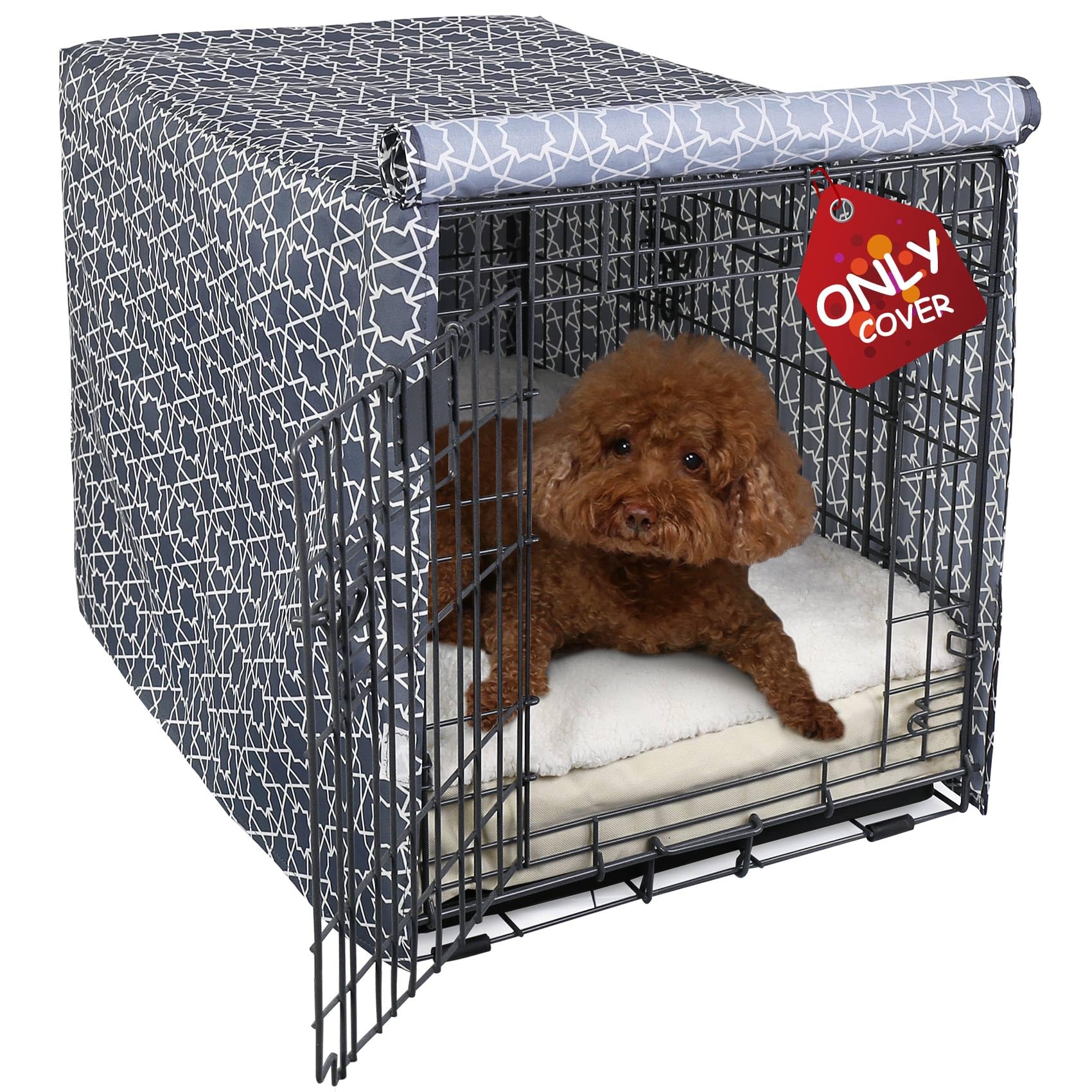 Explore Land Heavy-Duty Dog Crate Cover for Wire Kennels
