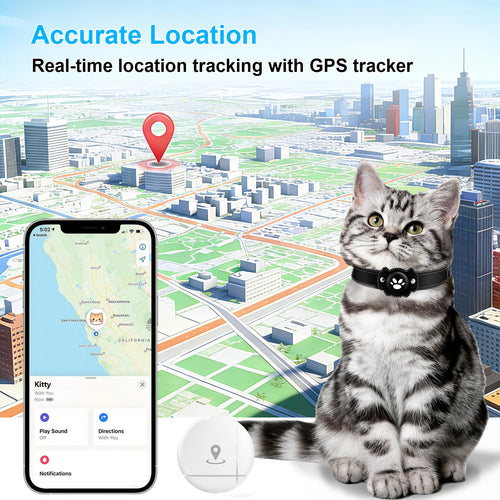 BONSO 2-in-1 GPS Cat Tracker with 365-Day Battery