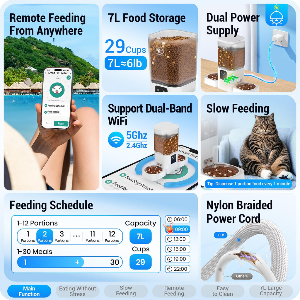 Frienhund Automatic Cat Feeder: Automatic Dog Feeder