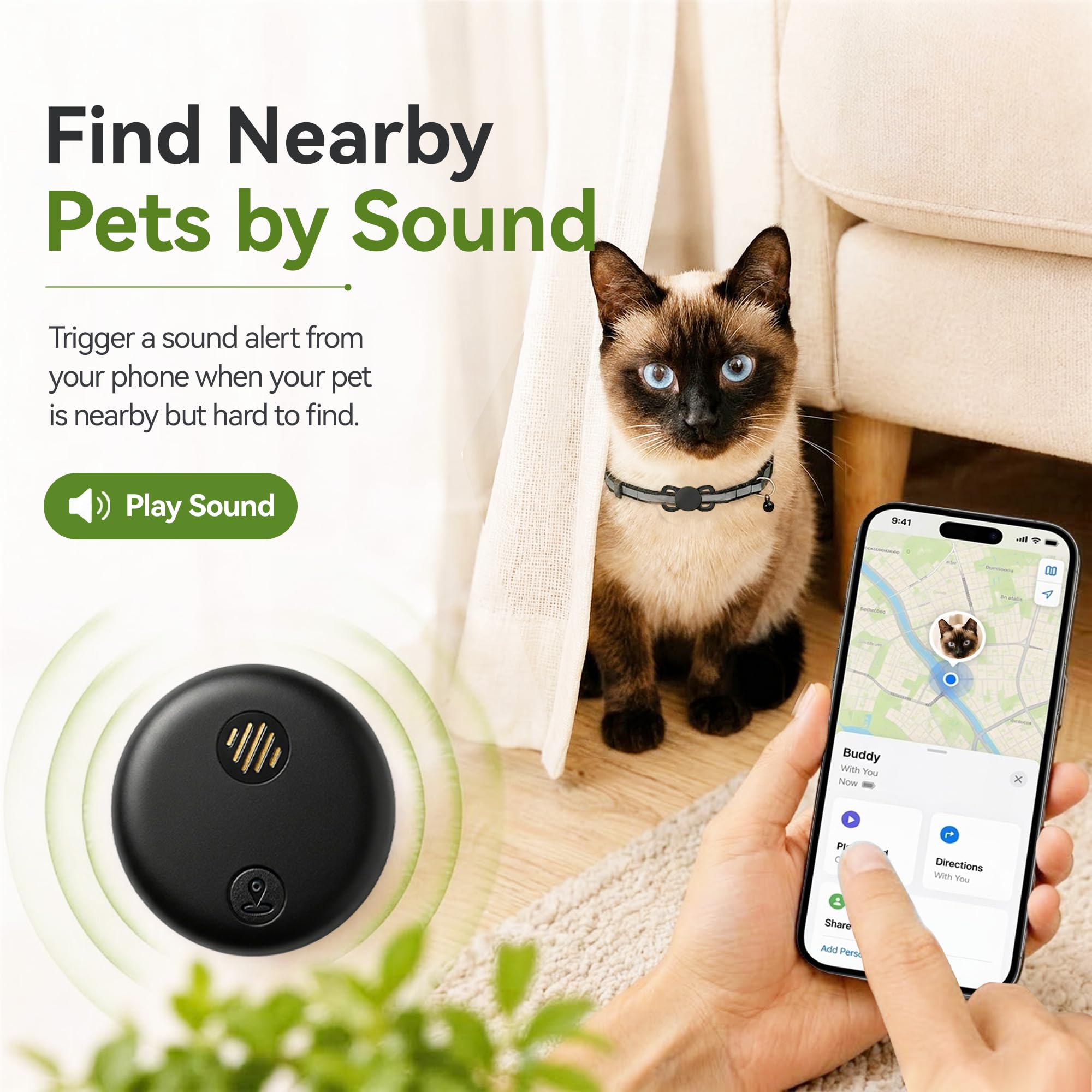 Real-Time GPS Dog Tracker with 365-Day Battery