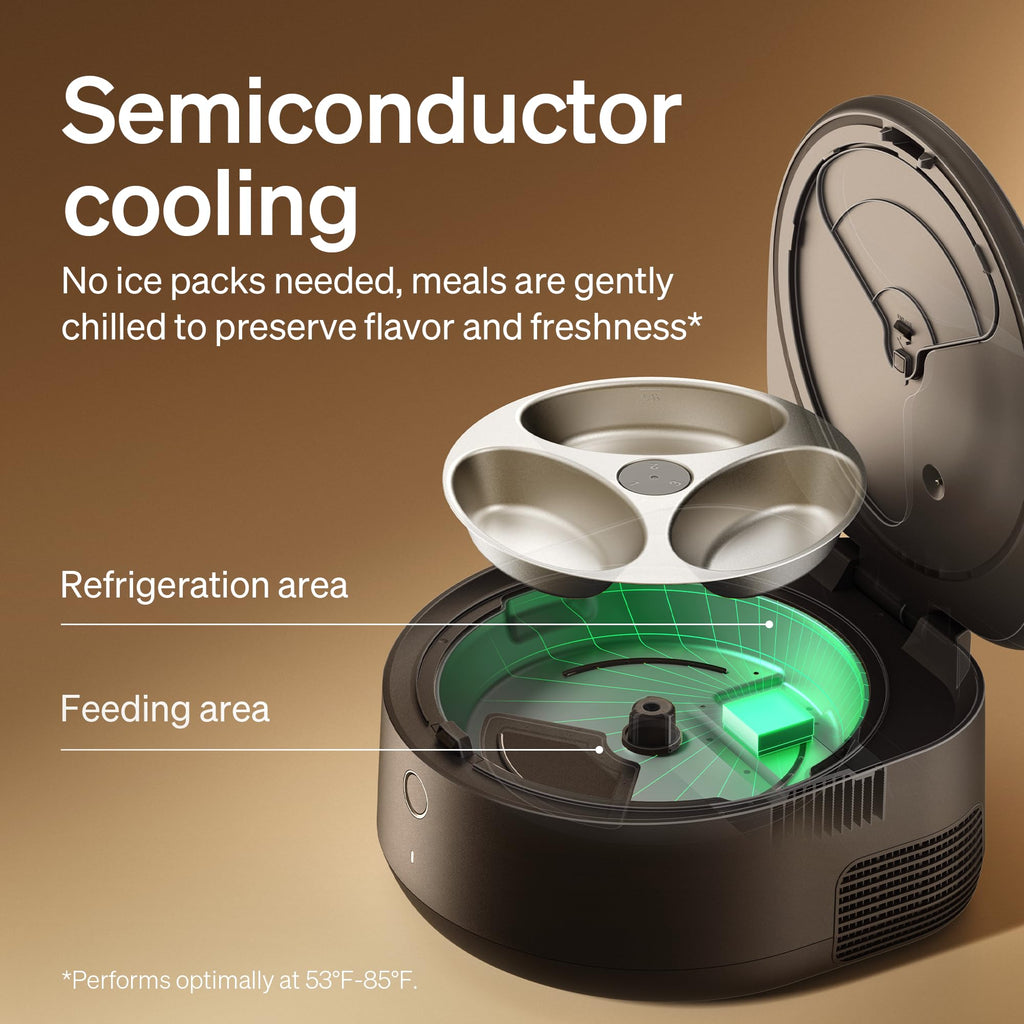 PETLIBRO Automatic Cat Feeder Wet Food with Stainless Steel Bowl, Refrigerated Auto Cat Feeder with Semiconductor Cooling