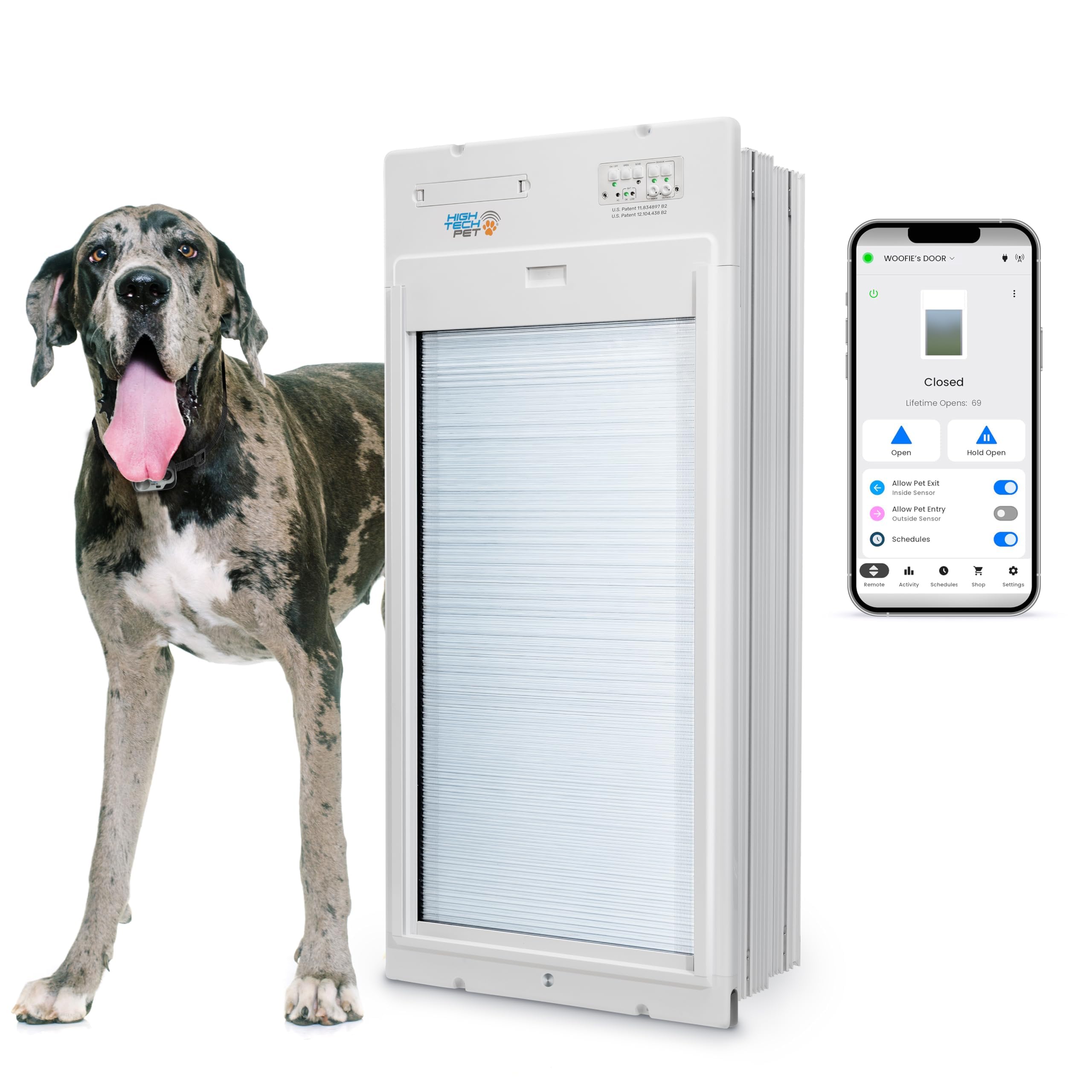 Power Pet WiFi Roll-Up Automatic Door for Dogs and Cats