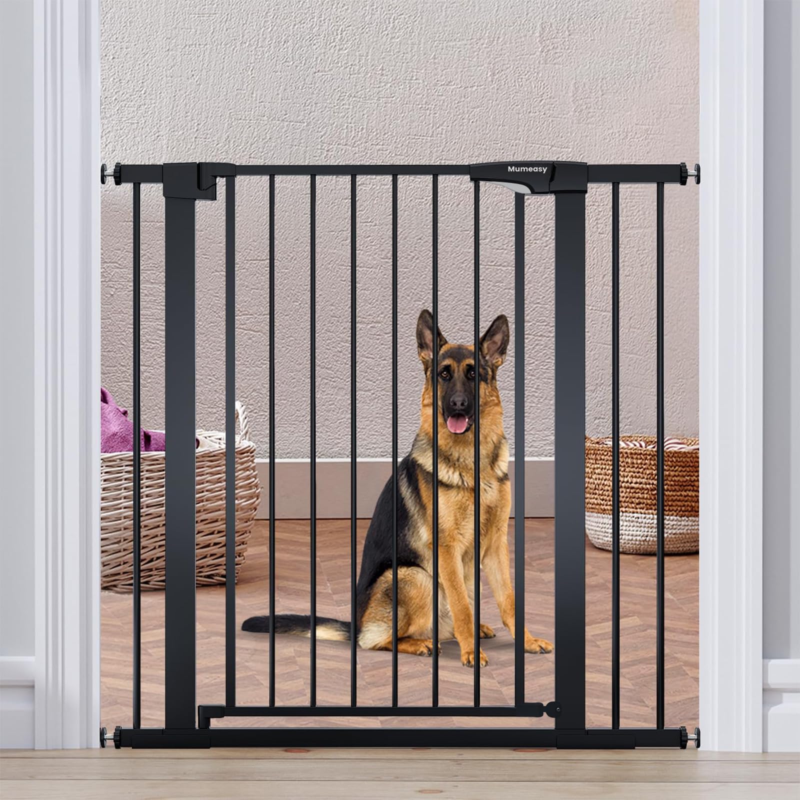 Mumeasy 36-Inch Extra-Tall Pet Safety Gate for Doorways