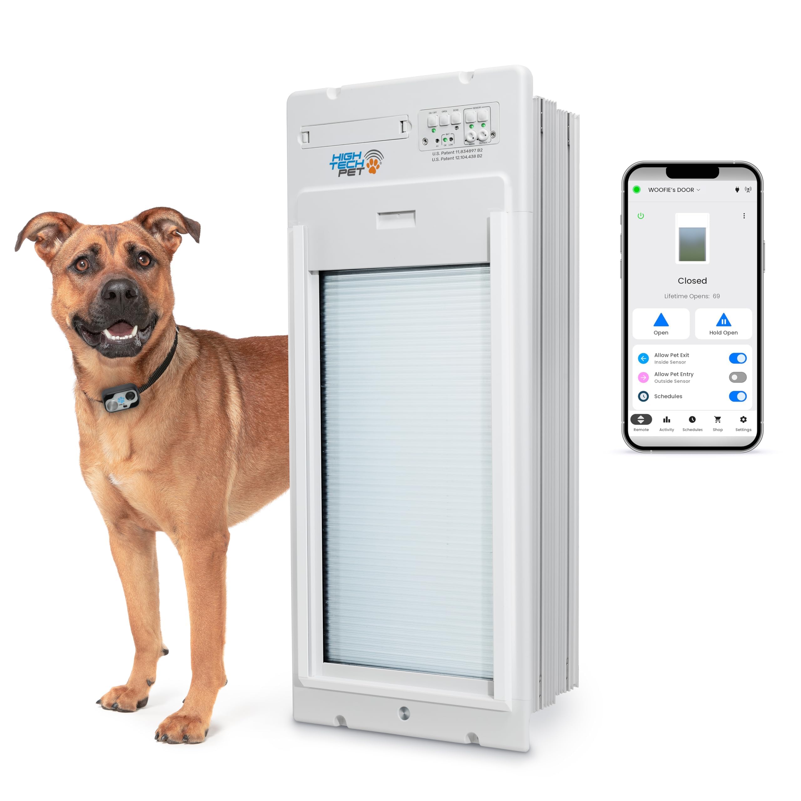 Power Pet WiFi Roll-Up Automatic Door for Dogs and Cats