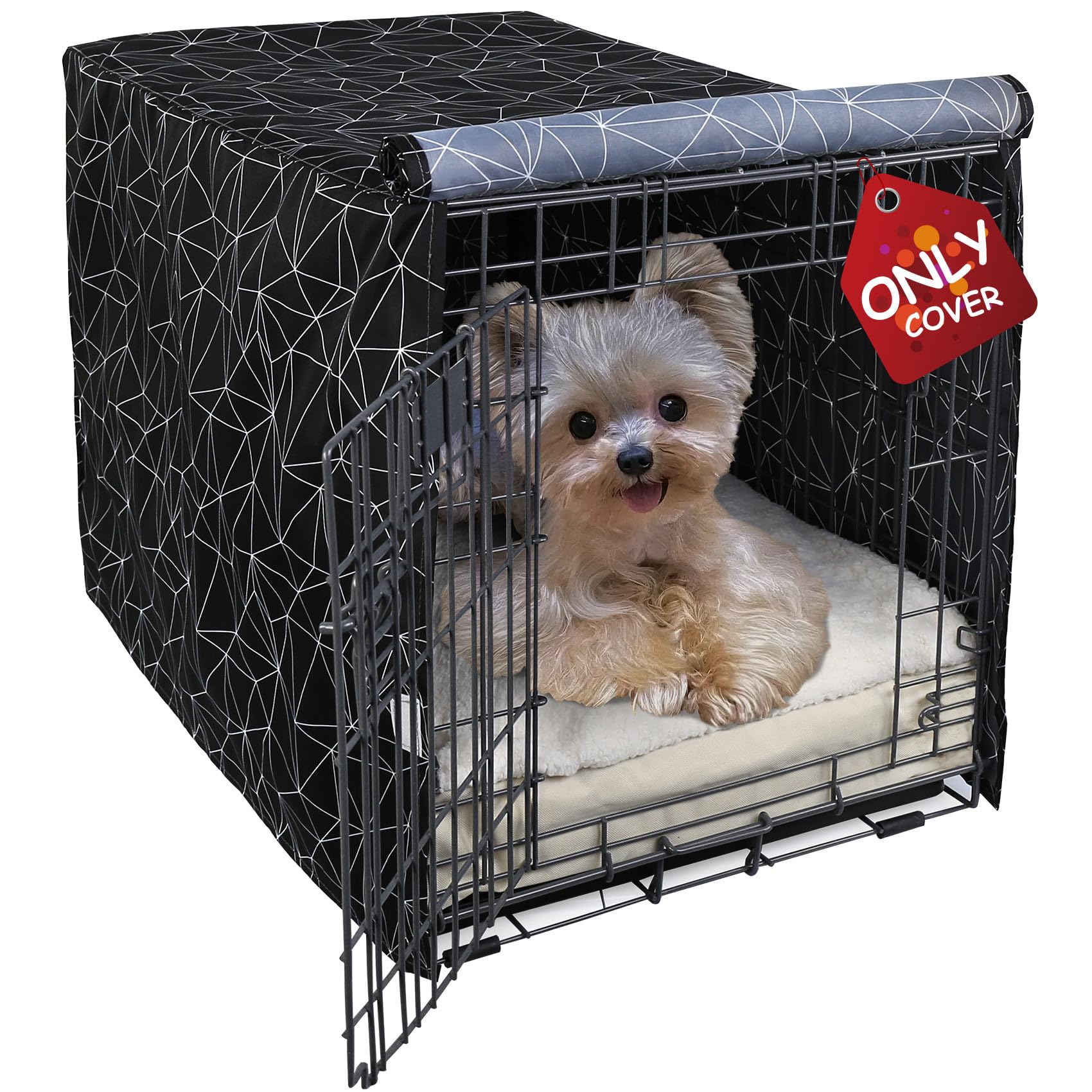 Explore Land Heavy-Duty Dog Crate Cover for Wire Kennels