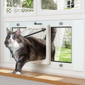 Linvivon Adjustable 4-Way Locking Cat Window Door