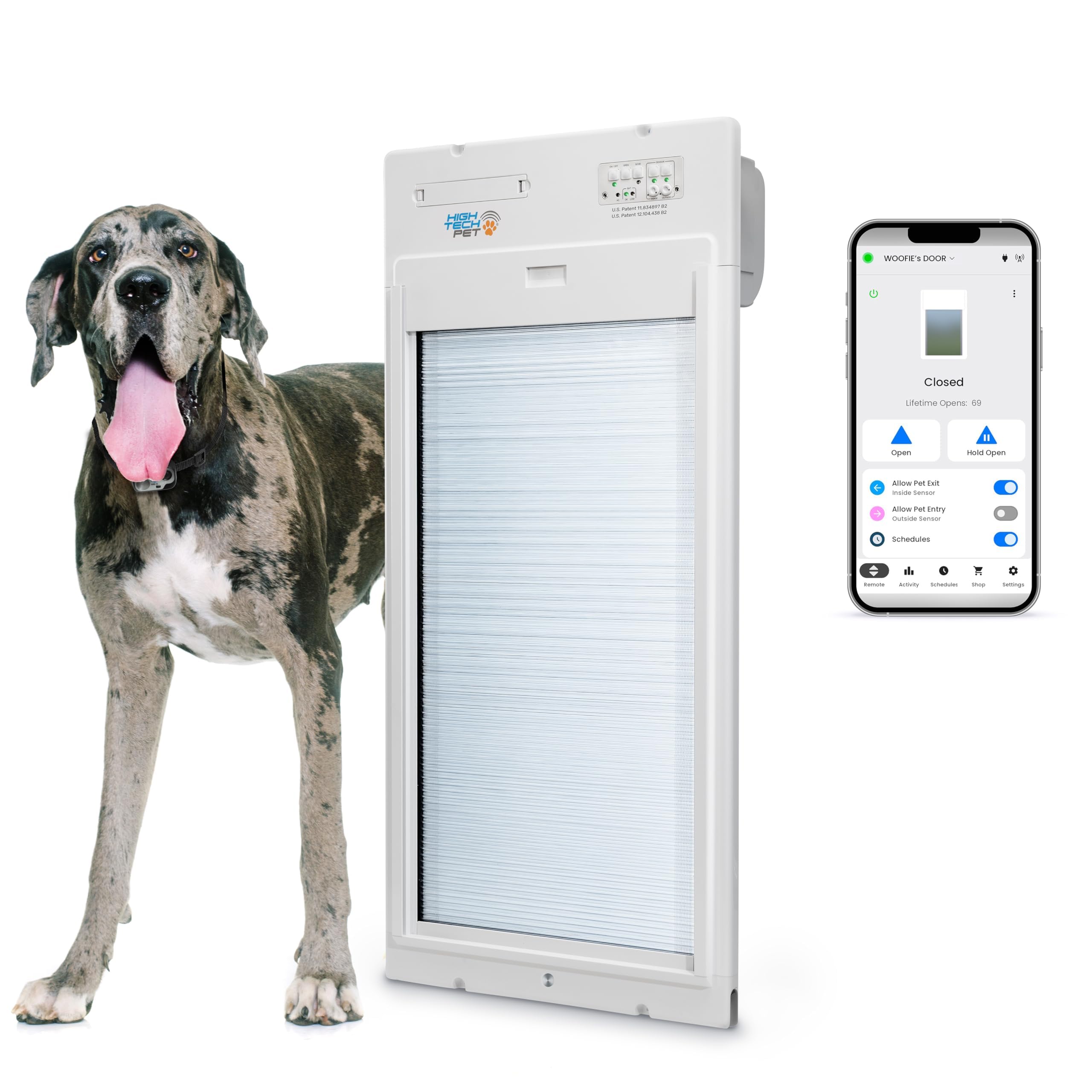 Power Pet WiFi Roll-Up Automatic Door for Dogs and Cats